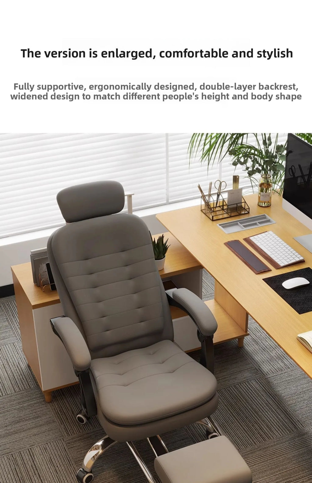 Comfortable home office chair that can lie down, computer, desk and chair, rotating ergonomic boss chair