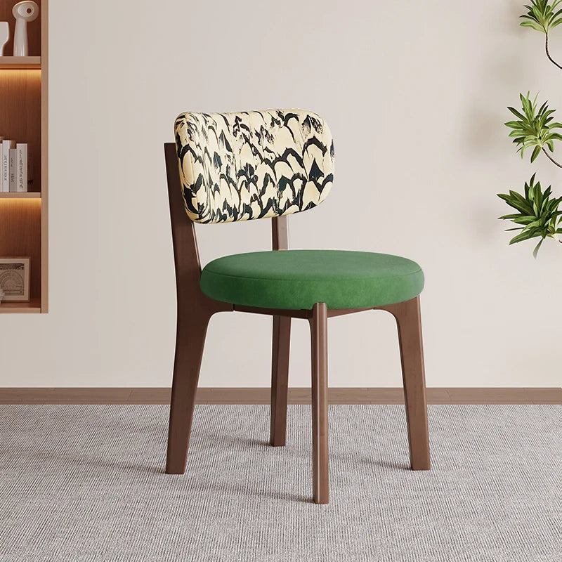 Portable Folding Mesh Chair Adjustable Cushioned Wood Solid Stackable Chair Kitchen Dining Breathable Restaurant Leg Fabric Cafe