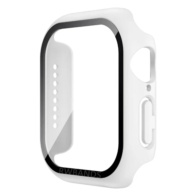 Glass+Cover For Apple Watch 46mm 44mm 40mm 49mm 41mm 45mm 42mm Accessorie Screen Protector iwatch series Ultra 11 10 9 SE 8 7 6
