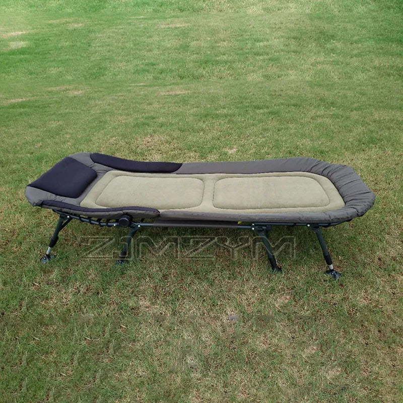 Folding Bed Recliner Single Office Household Camping Portable Nap Bed Simple Design for Lunch Breaks，Lounge Chair