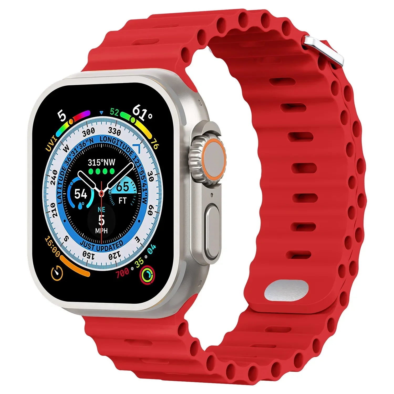 Ocean strap For Apple Watch Ultra 3 2 1 Band 49mm 11 10 9 8 7 46mm 45mm 41mm Silicone Wristband iWatch 6 5 4 SE3 44mm 40mm 42mm