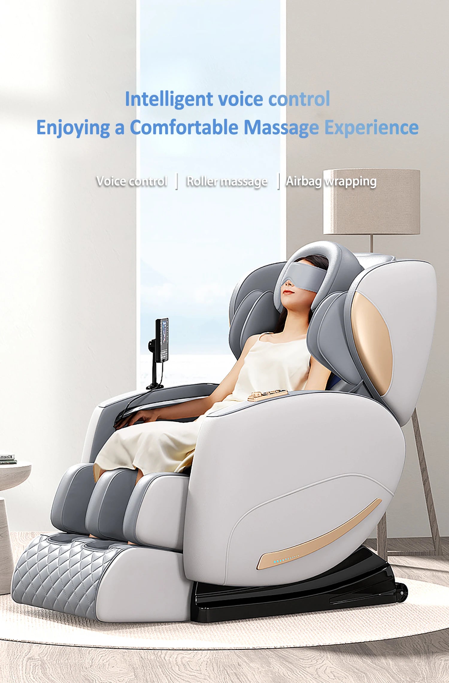 Electric Smart massage chair zero gravity with Voice Control Foot Airbag Massage for Full Body Relief for Family Use 3D Shiatsu