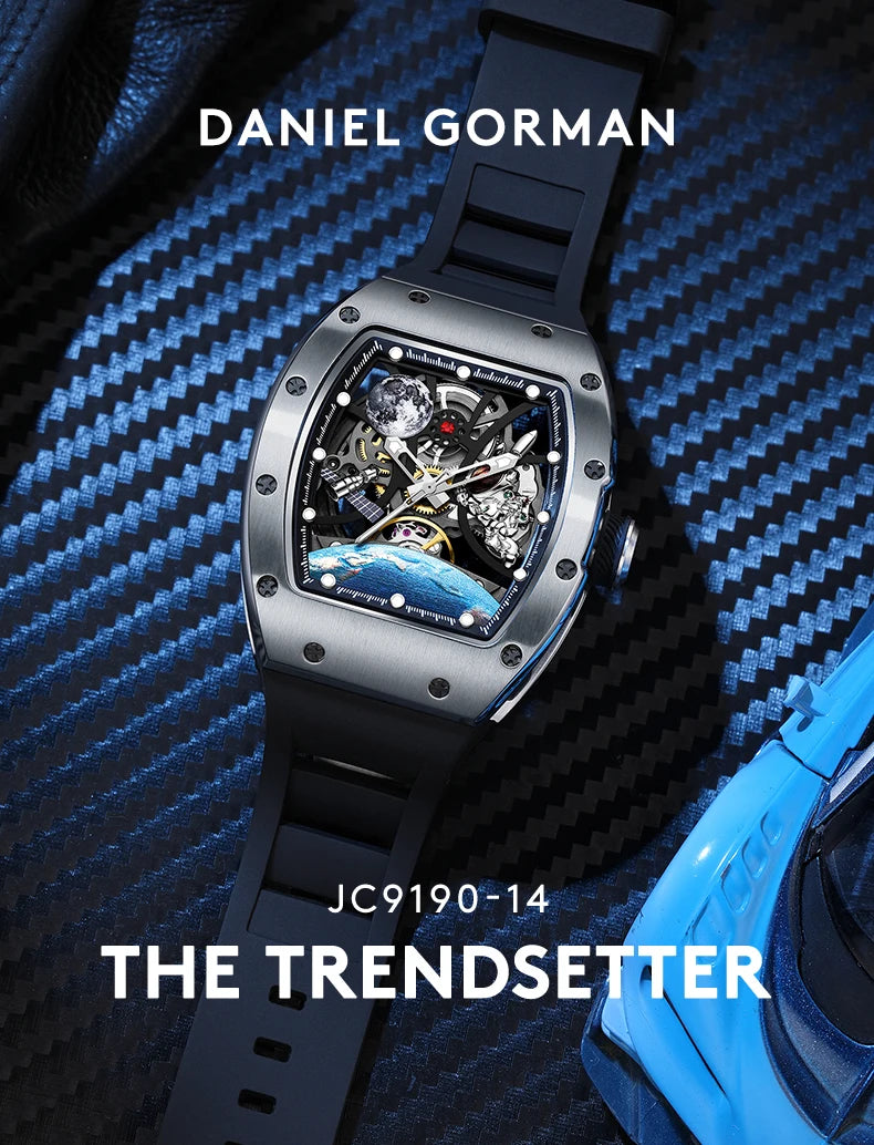 2025 Automatic Movement Mechanical Wrist Watches Men Hollow Design Waterproof Watch High Quality Custom Logo Automatic Watches