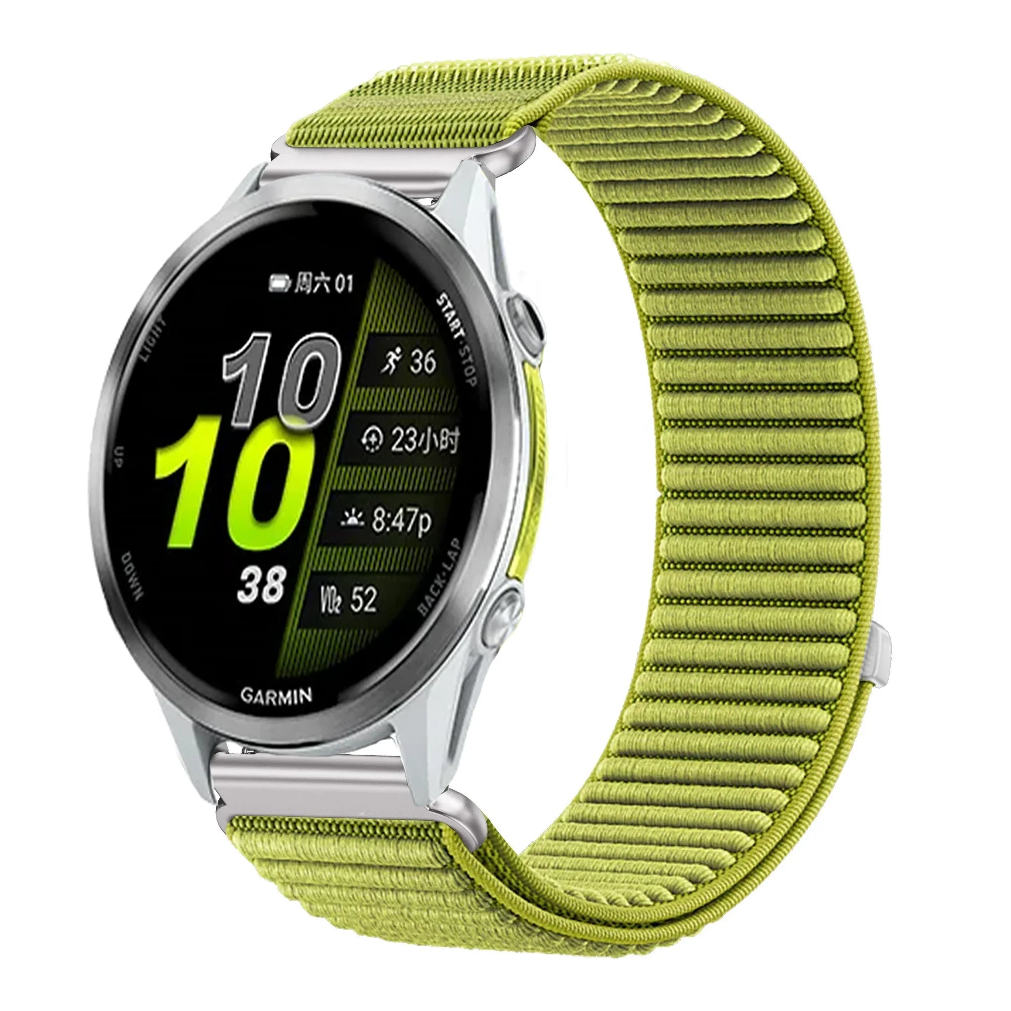 18mm 20mm 22mm Nylon Loop Strap For Garmin Forerunner 970 570 Venu 4 45mm 41mm Venu 3 Wave Wristband Garmin Active 6 Accessories