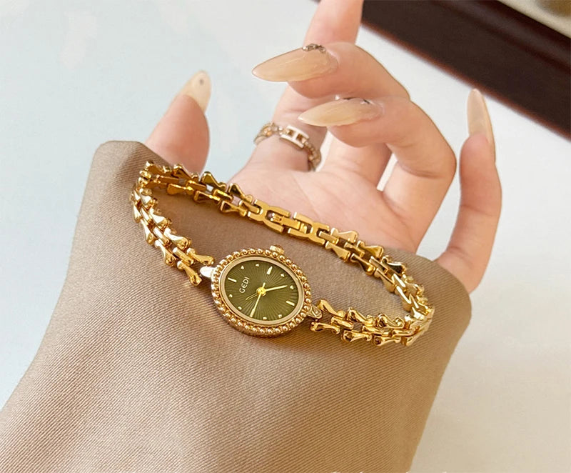GEDI Ladies Watches Luxury Vintage Women Quartz Watch Waterproof Elegant Niche Wristwatches Fashion Watches Gifts