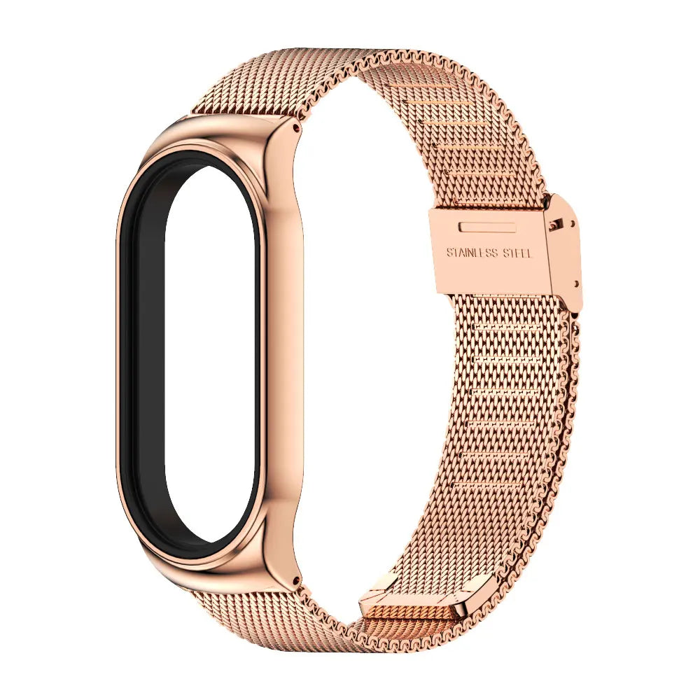 Strap for Mi Band 10 9 8 Wristband For Mi Band 9 Bracelet for Mi Band 10 Stainless Steel Watch Band for Mi Band 8 Metal Straps