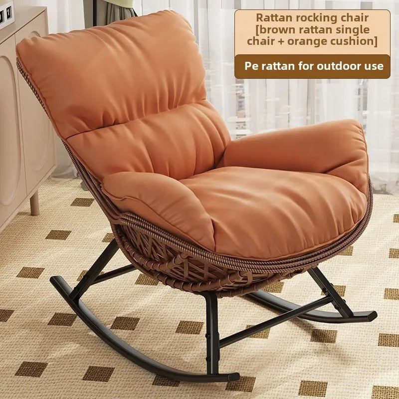 Swinging Lounge Chair,home Balcony,lounge Chair, Anti Vine Woven Lobster Chair, Single Living Room, Adult Outdoor,rocking Chairs