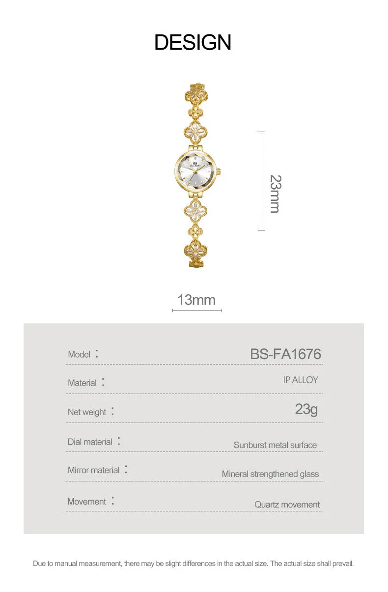 Watches For Women Fashion Elegant Gold Silver Bracelet Small Quartz Wristwatch 2025 Women's Lucky Watch Girlfriend Lovers Gift
