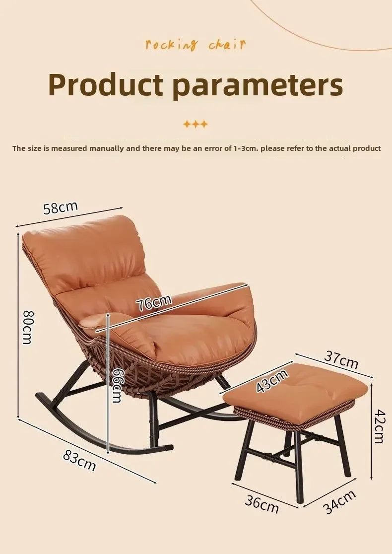 Swinging Lounge Chair,home Balcony,lounge Chair, Anti Vine Woven Lobster Chair, Single Living Room, Adult Outdoor,rocking Chairs
