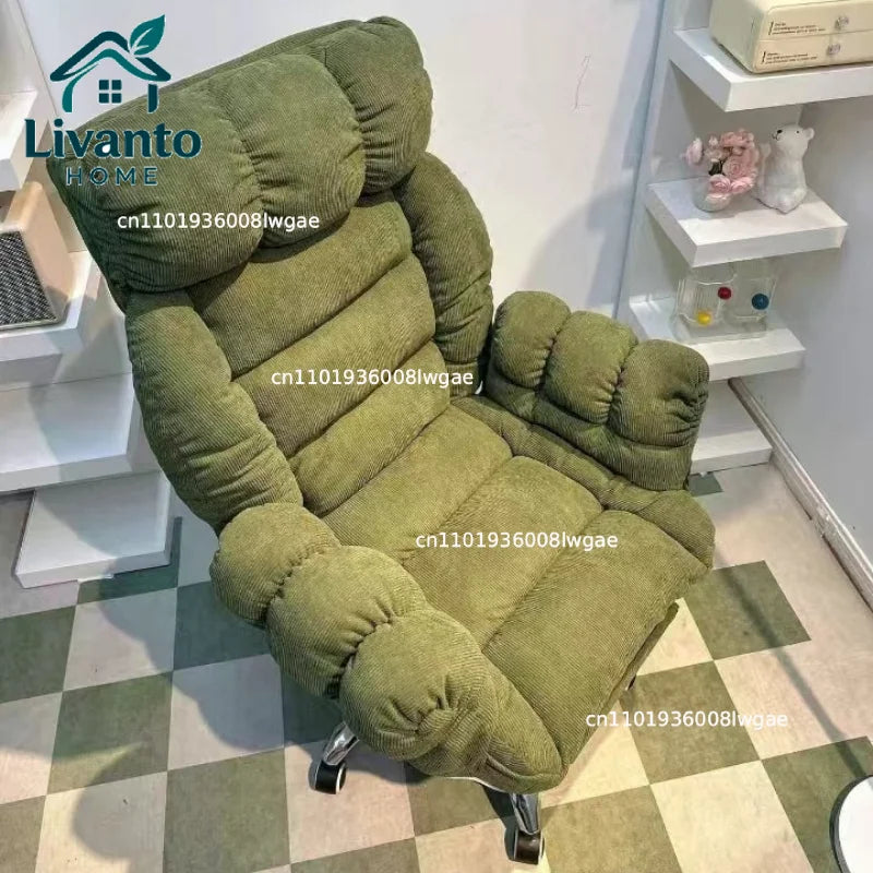 Luxury Lazy, Computer Chair, Home, Comfortable, Sedentary, Sofa Chair, Bedroom, Desk, Reclining, Leisure, Backrest Office Chair