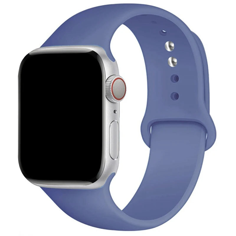 Sports Silicone Strap For Apple Watch Band Ultra 49mm 46mm 45mm 44mm 42mm 41mm 40mm Watchband for iWatch 11 10 9 8 7 6 5 4 SE