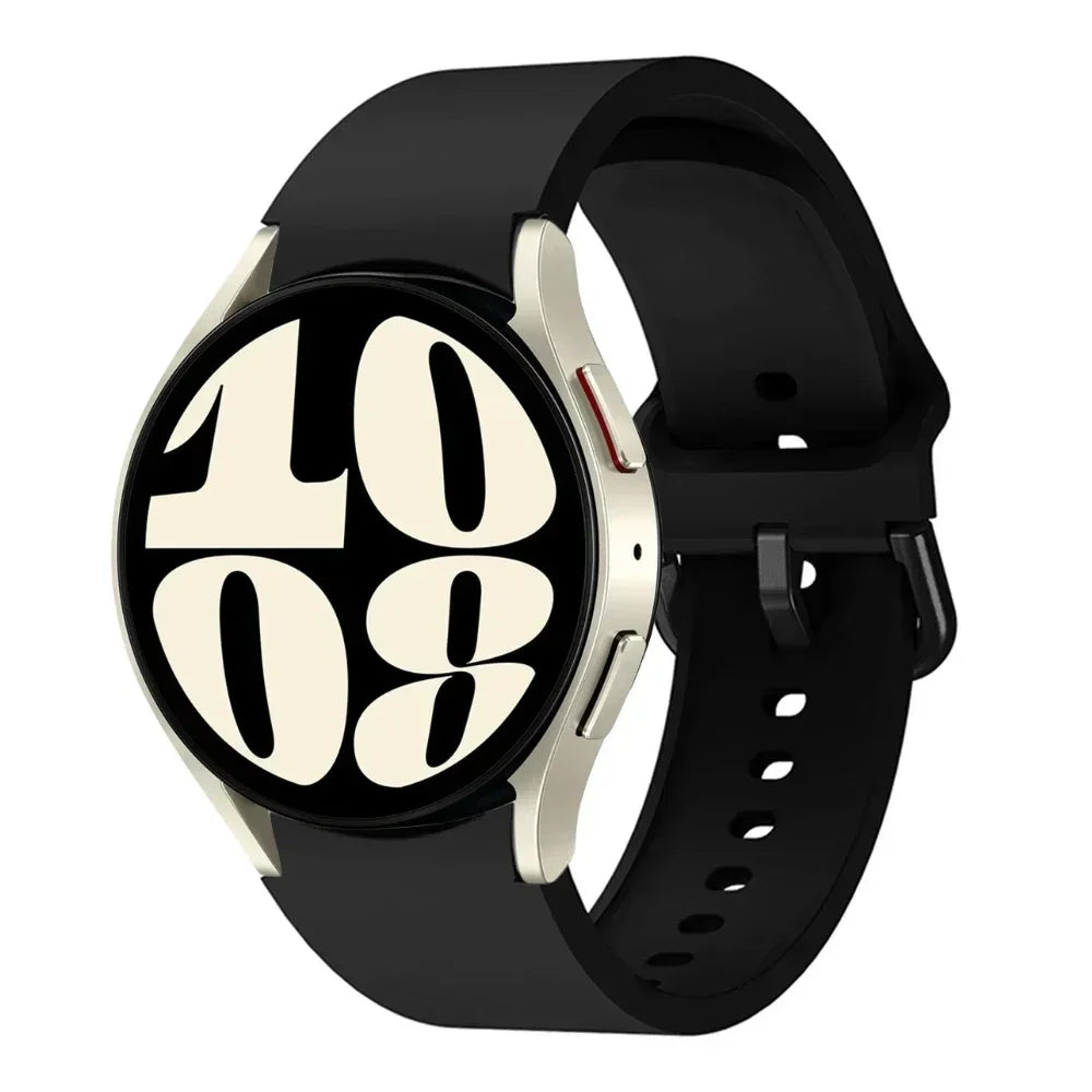 New Official Silicone Strap For Samsung Galaxy Watch 6 4 Classic 47mm 46mm 43/42mm Watchband Galaxy Watch 7 6 5 4 40mm 44mm Belt