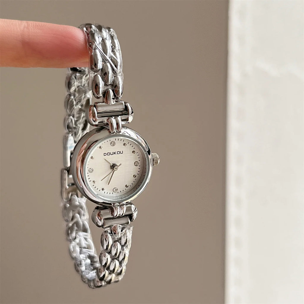 Brand Women Watch Luxury Small Dial Gold Watch Fashion Bracelet Quartz Wristwatches Dropshipping Clock Gift Relojes Para Mujer