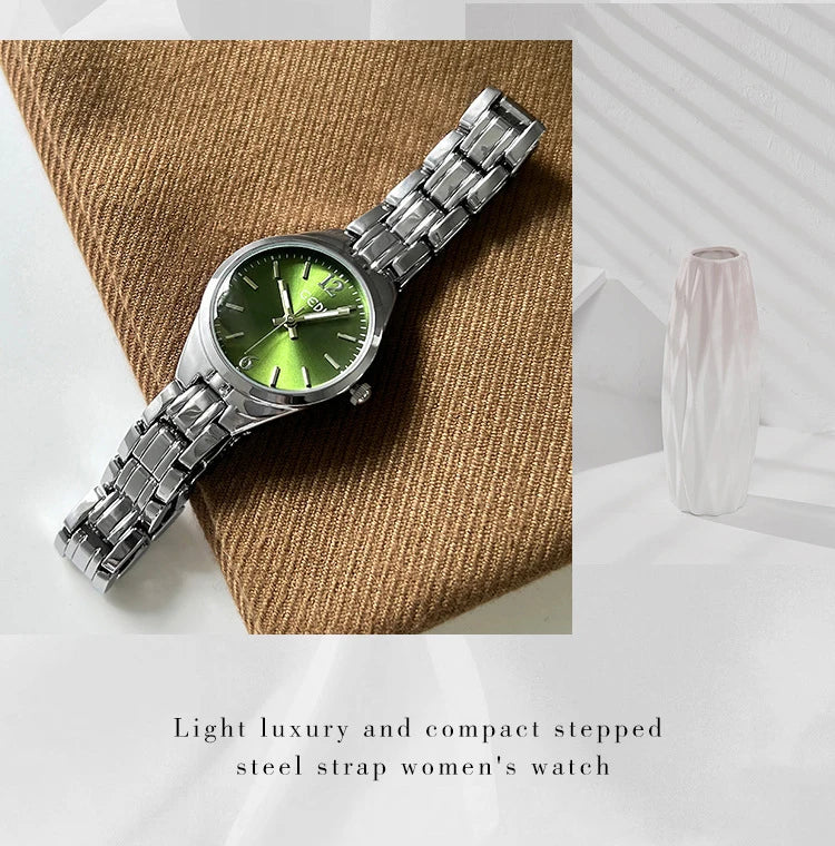 GEDI Small Watch for Women Silver Light Luxury Elegant Waterproof Quartz Watches Ladies Wristwatches Fashion Casual Simple