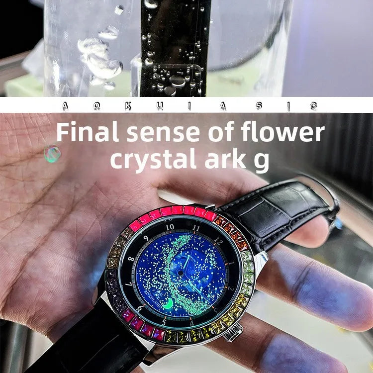 Stainless Steel New Starry Sky Series Luminous Waterproof Self-Wind Automatic Mechanical Watch for Men