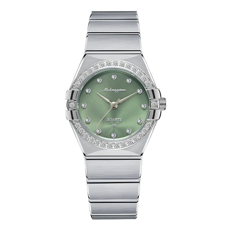 Constellationstylestainlesssteel women's watch withsmalldial and quartz bezelasophisticated and stylish gift for your girlfriend