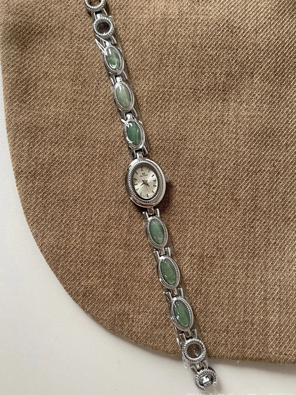 Natural Jade Bracelet Watch Gift Women,Ladies Watches Luxury High Quality Gold Quartz Watches, Elegant Women's Wristwatches