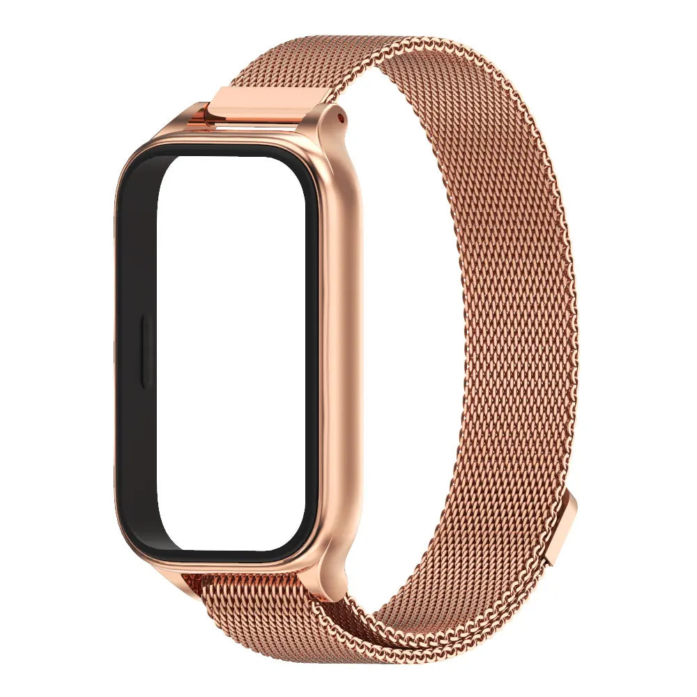 Metal Strap For Mi Band 9 Active Bracelet Wristband for Xiaomi Smart Band 8 Active Watchband Mi 8 Active Stainless Steel Strap