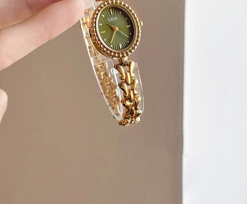 GEDI Ladies Watches Luxury Vintage Women Quartz Watch Waterproof Elegant Niche Wristwatches Fashion Watches Gifts