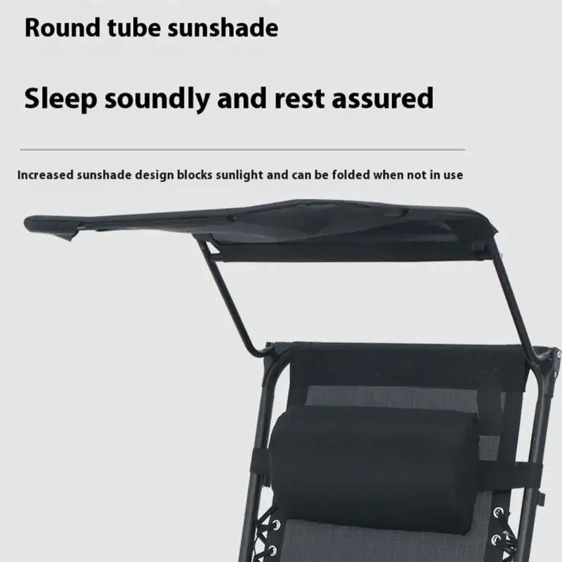 Light Weight Foldable Sunbeds Lawn Chair Lounge Chair with Canopy For Beach Picnics Backyard Lounging Adventure D2RD