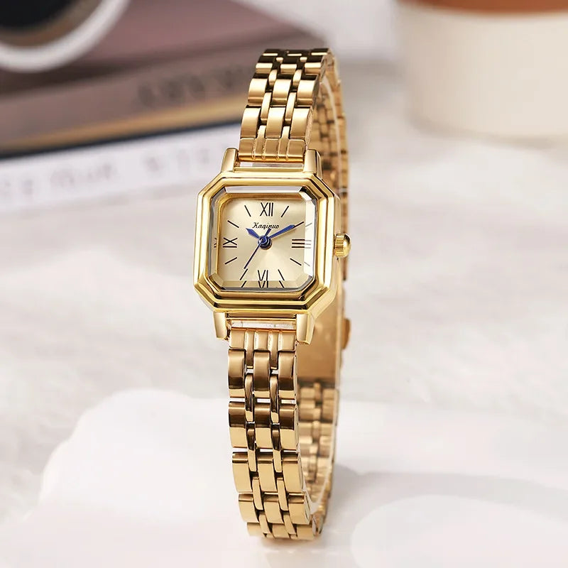 Fashion Stainless Steel Strap Wristwatch Women Small Dial Quartz Watch Ladies Student Clock Gift Relojes Para Mujer Dropshipping