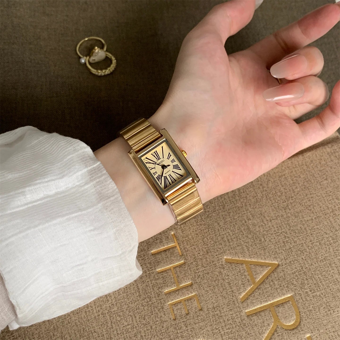 Hot Sale Women Square Dial Quartz Watch Minimalist Steel Strap Wristwatch Para Mujer Ladies Gifts Dropshipping Relógio Feminino