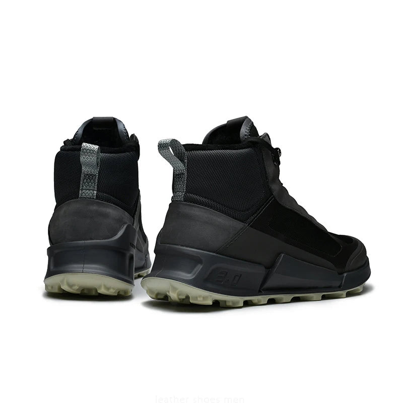 Trendy High Top Running Shoes Men Luxury Original Waterproof Sneaker Non Slip Outdoor Hiking Climbing Trekking Boots Patchwork