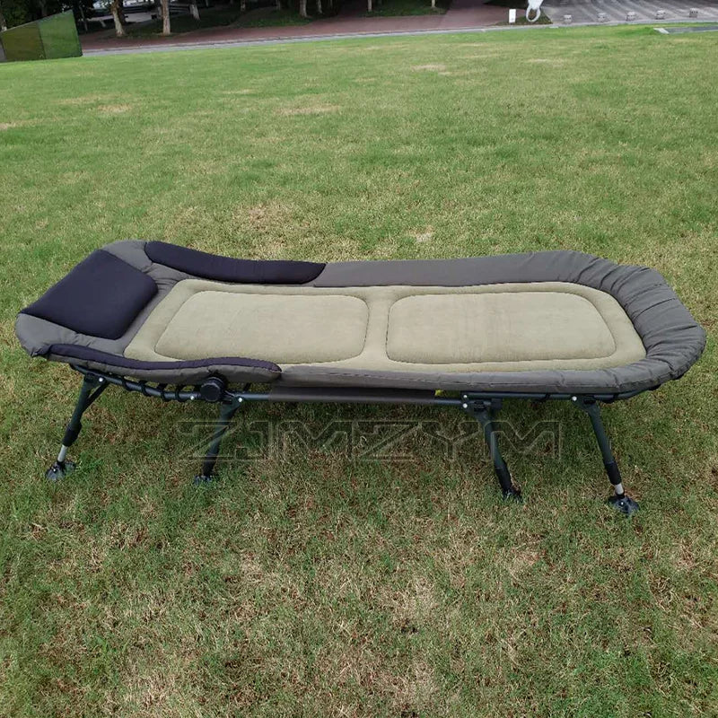 Folding Bed Recliner Single Office Household Camping Portable Nap Bed Simple Design for Lunch Breaks，Lounge Chair