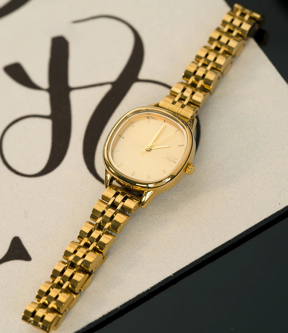 New Fashion Watch for Women Simple Japanese Quartz Wristwatches Ladies Small Gold Watch Elegant Stainless Steel Silver Clock