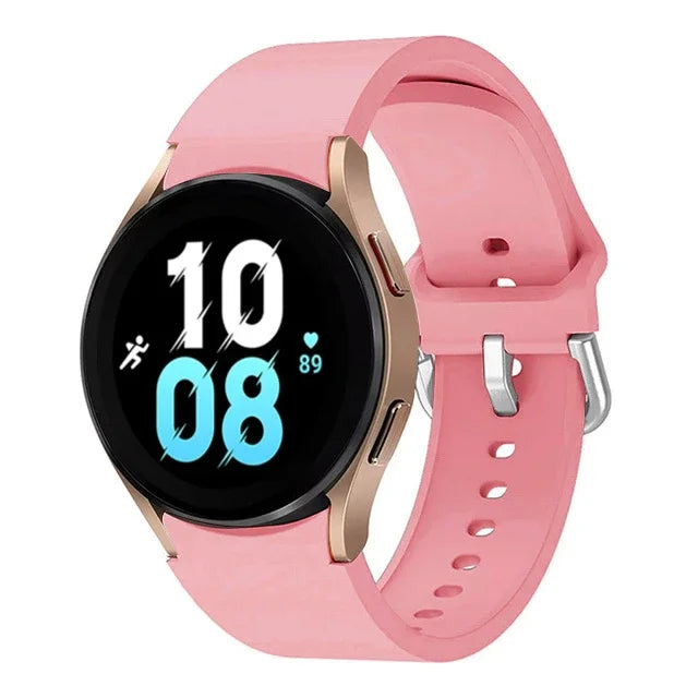 20mm Silicone Strap for Samsung Galaxy Watch 7 6 5 40mm 44mm 5 Pro 45mm Bracelet for Watch 4 6 Classic 46mm 42mm 43mm 47mm Band