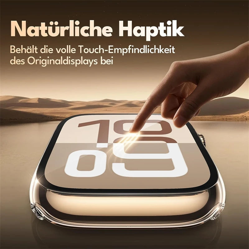 Glass+Cover For Apple Watch 46mm 44mm 40mm 49mm 41mm 45mm 42mm Accessorie Screen Protector iwatch series Ultra 11 10 9 SE 8 7 6