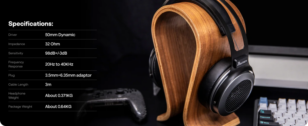 Linsoul Kiwi Ears Altruva Hi-Fi 50mm Dynamic Driver Headphones Open-Back Design Headphones with Premium Design