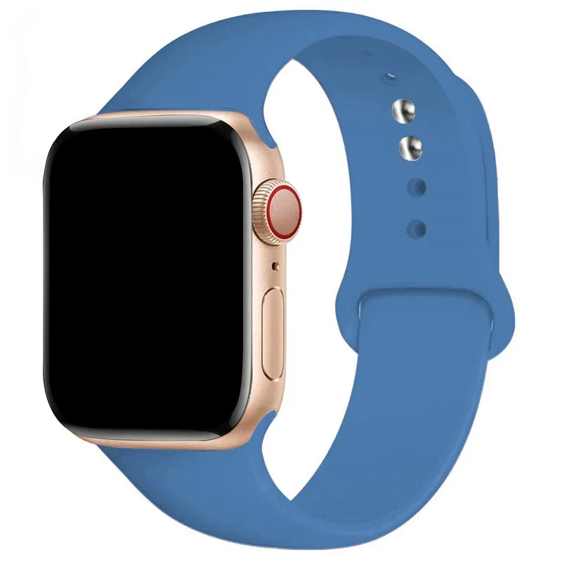 Sports Silicone Strap For Apple Watch Band Ultra 49mm 46mm 45mm 44mm 42mm 41mm 40mm Watchband for iWatch 11 10 9 8 7 6 5 4 SE