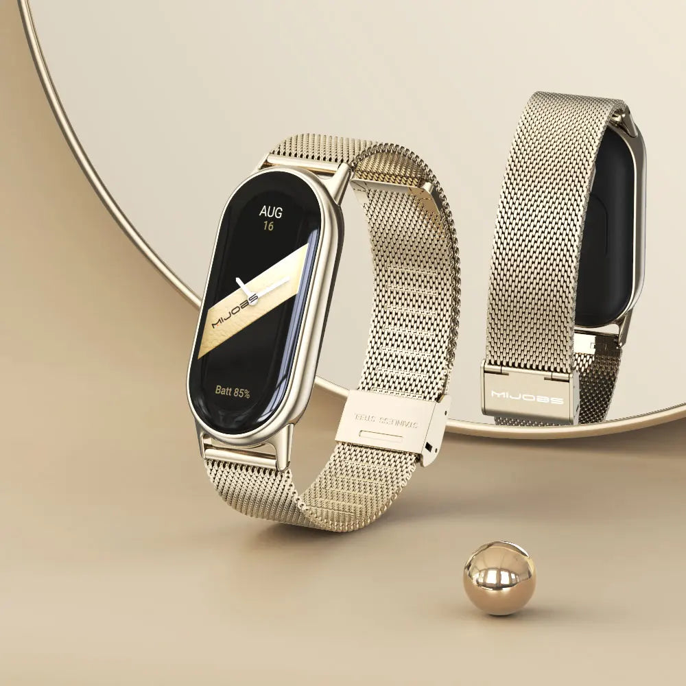 Strap for Mi Band 10 9 8 Wristband For Mi Band 9 Bracelet for Mi Band 10 Stainless Steel Watch Band for Mi Band 8 Metal Straps