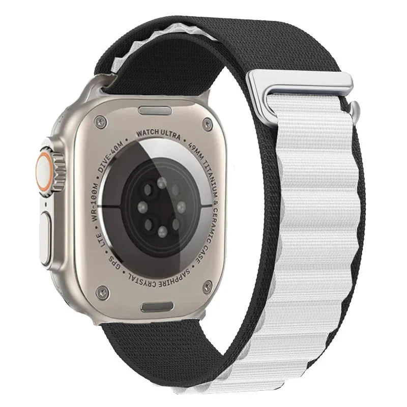 Alpine Loop Band for Apple Watch Ultra 49mm 11 10 9 8 7 46mm 42mm 45mm 41mm Nylon Wristband iWatch Series 6 5 4 SE 44 40mm Strap