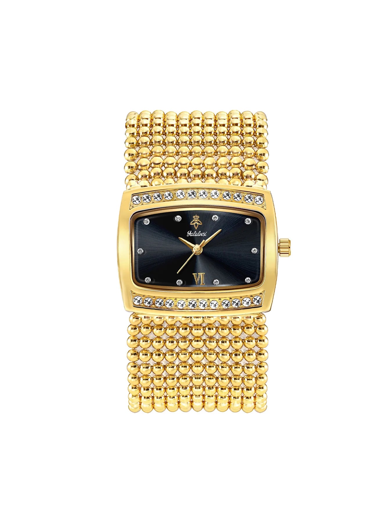 YaLaLuWomen's Watch Brand: Light Luxury Elegant Diamond-Set Square Watch with Water-Resistant Quartz Movement reloj mujer LX1073