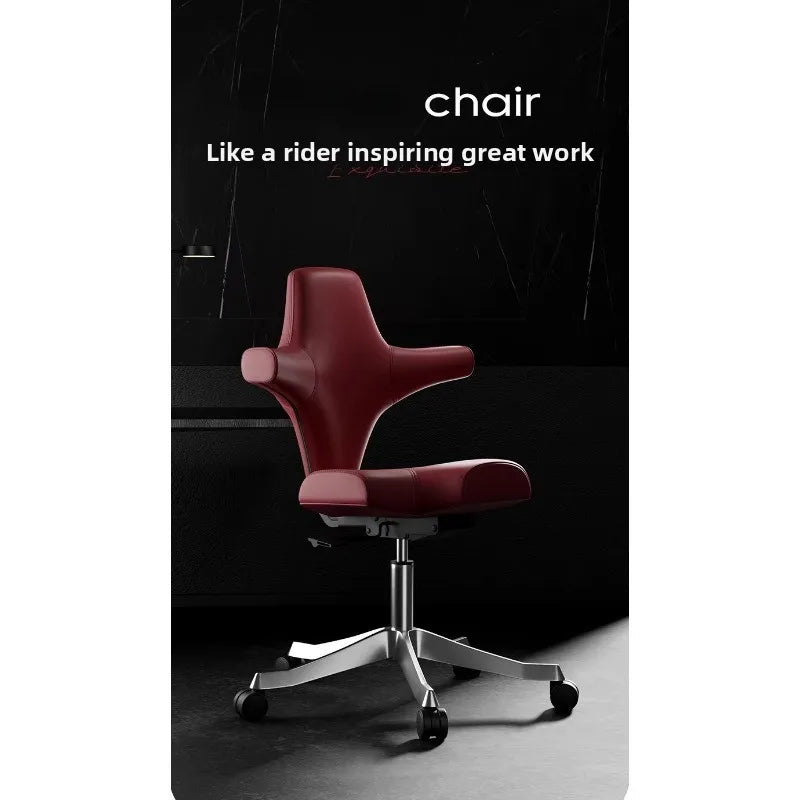 CEO riding a horse, computer chair, ergonomic chair, backrest, office boss, home chair