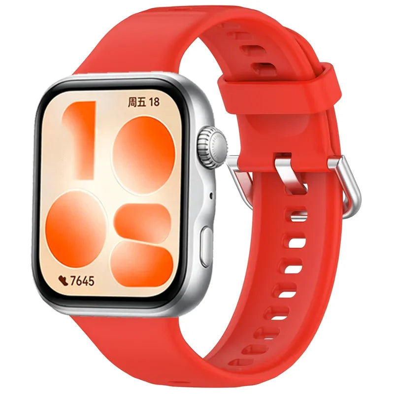 Official Silicone Strap for Huawei Watch 5-4 Pro Smart Wristband for Huawei Watch Fit 5/4/3 Luxury High-end Replacement Bracelet