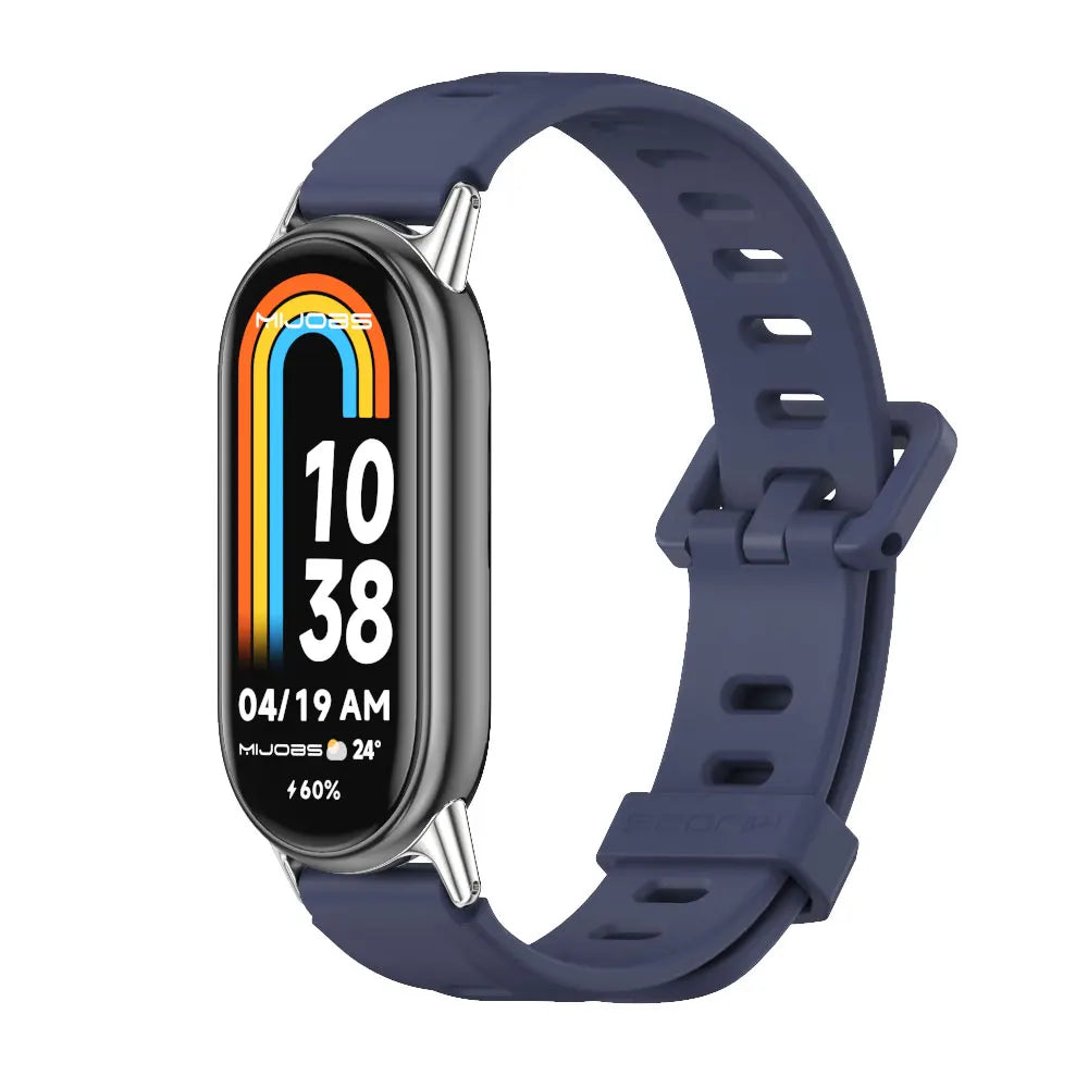 Strap for Mi Band 10 9 8 7 6 5 Watch Band for Mi Band 10 Silicone Wristband for Mi Band 9 Bracelet For Mi Band 8 Strap