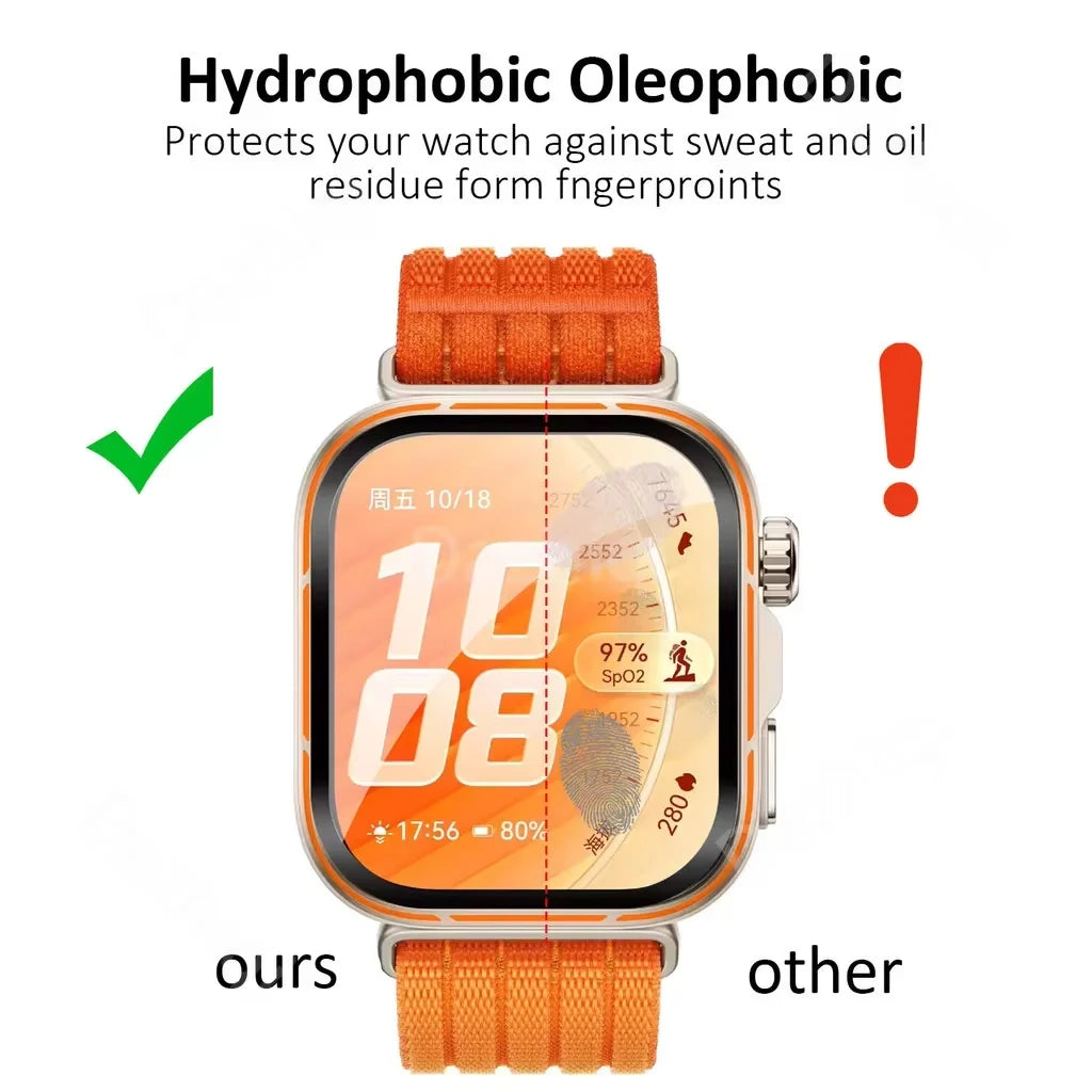 Tempered Glass Film For Huawei Watch fit 5 5 pro Smartwatch Accessories HD Hydraulic Huawei Watch fit 4 4 pro Screen Protector