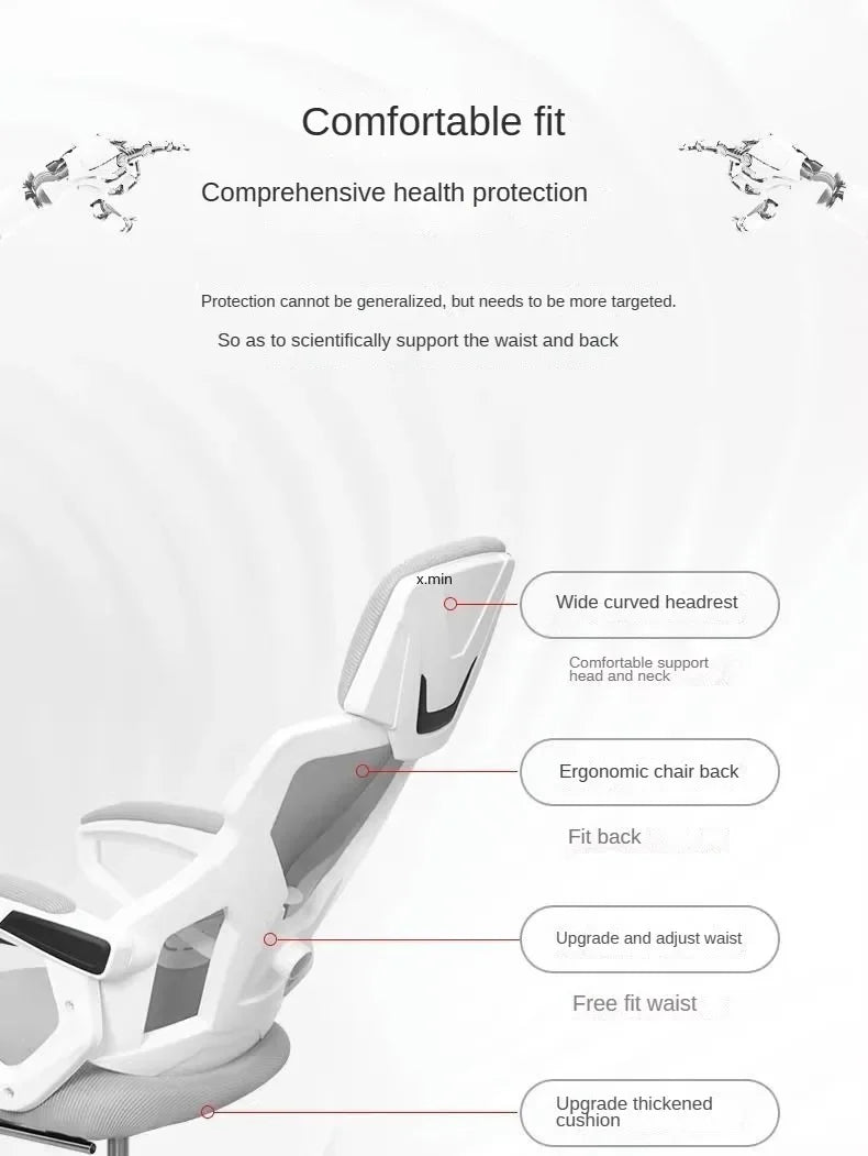 Office Chair, Ergonomic Chair, Adjustable Rotating Computer Chair, Commercial Conference Room, Reclining E-sports Chairs