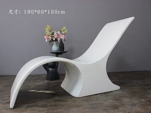 Leisure Beach Chair Hotel Swimming Pool Recliner Special-Shaped Rubber Clothing Water-Soaking Chair Courtyard Sun-Proof Chair