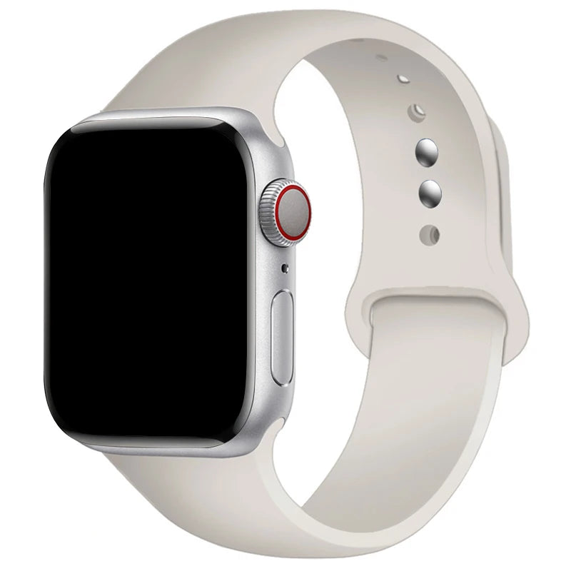 Sports Silicone Strap For Apple Watch Band Ultra 49mm 46mm 45mm 44mm 42mm 41mm 40mm Watchband for iWatch 11 10 9 8 7 6 5 4 SE
