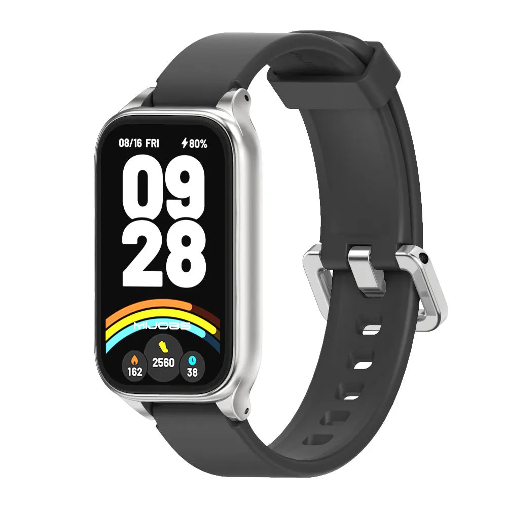 Strap For Mi Band 9 Active Watchband for Mi Band 8 Active 9 Active Silicone Wristband for Mi Band 9 Active Smartband Accessories