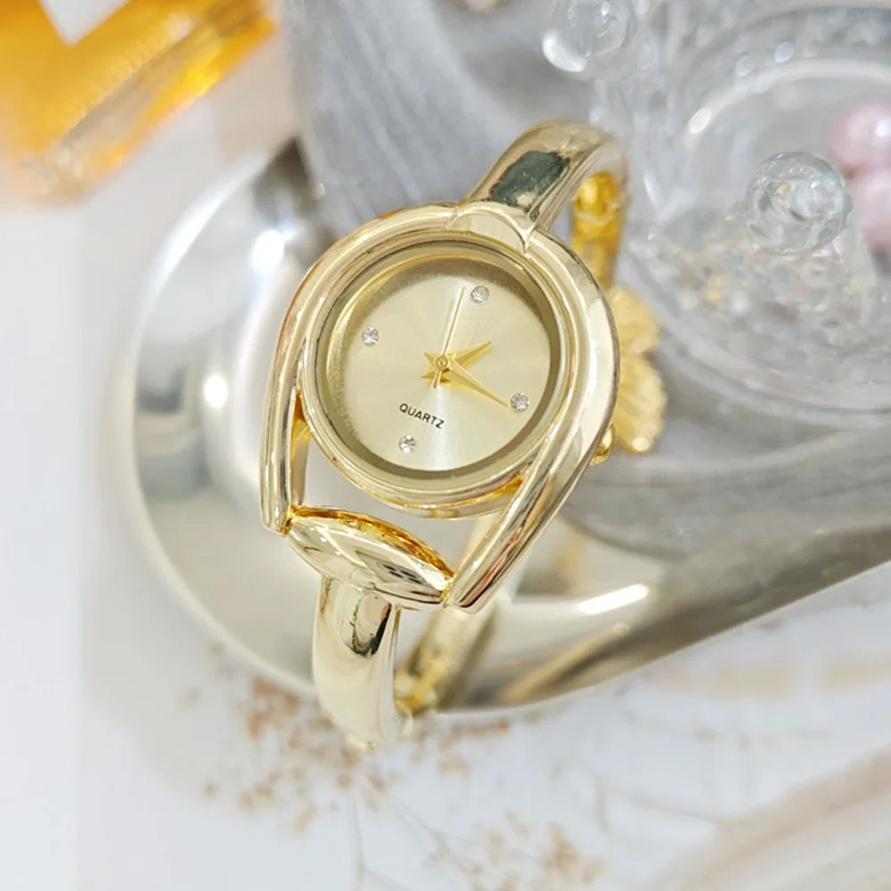 Creative Open Design Quartz Watch Elegant Gift Bracelet Watch Luxury Wristwatch