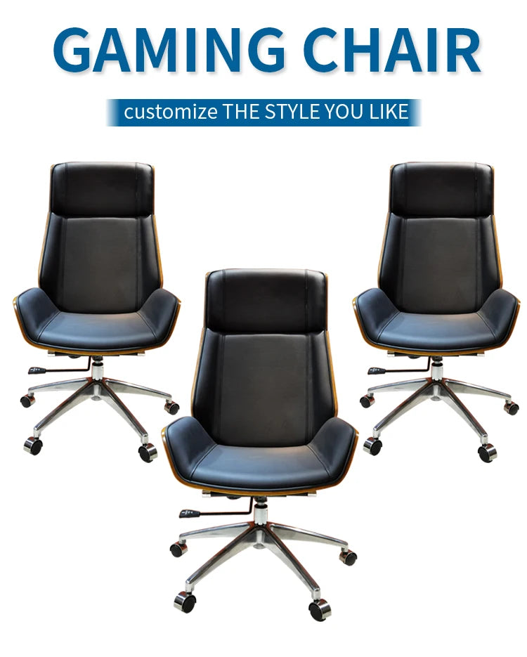 Luxury Boss Chair Leather Reclining Ergonomic Office Chairs 135° Recliner Cadeira Presidente Chaise De Bureau Ergonomique