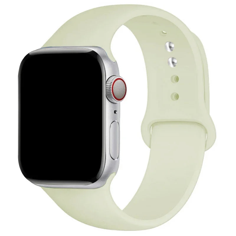 Sports Silicone Strap For Apple Watch Band Ultra 49mm 46mm 45mm 44mm 42mm 41mm 40mm Watchband for iWatch 11 10 9 8 7 6 5 4 SE