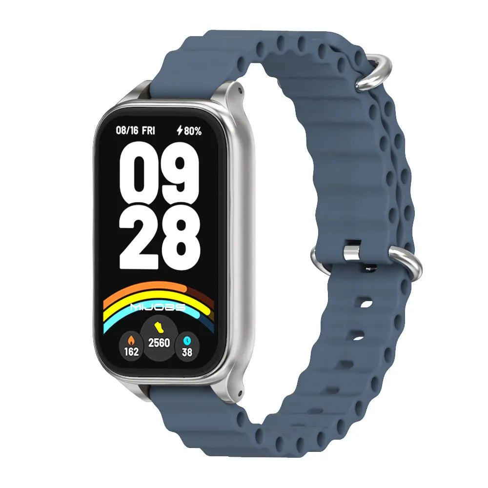 Strap For Mi Band 9 Active Watchband for Mi Band 8 Active 9 Active Silicone Wristband for Mi Band 9 Active Smartband Accessories
