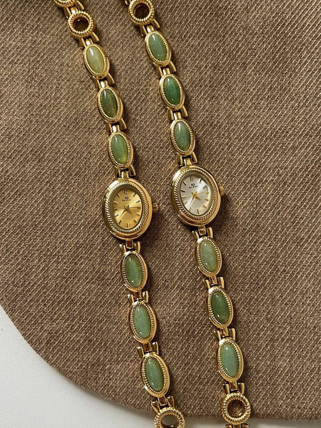 Natural Jade Bracelet Watch Gift Women,Ladies Watches Luxury High Quality Gold Quartz Watches, Elegant Women's Wristwatches