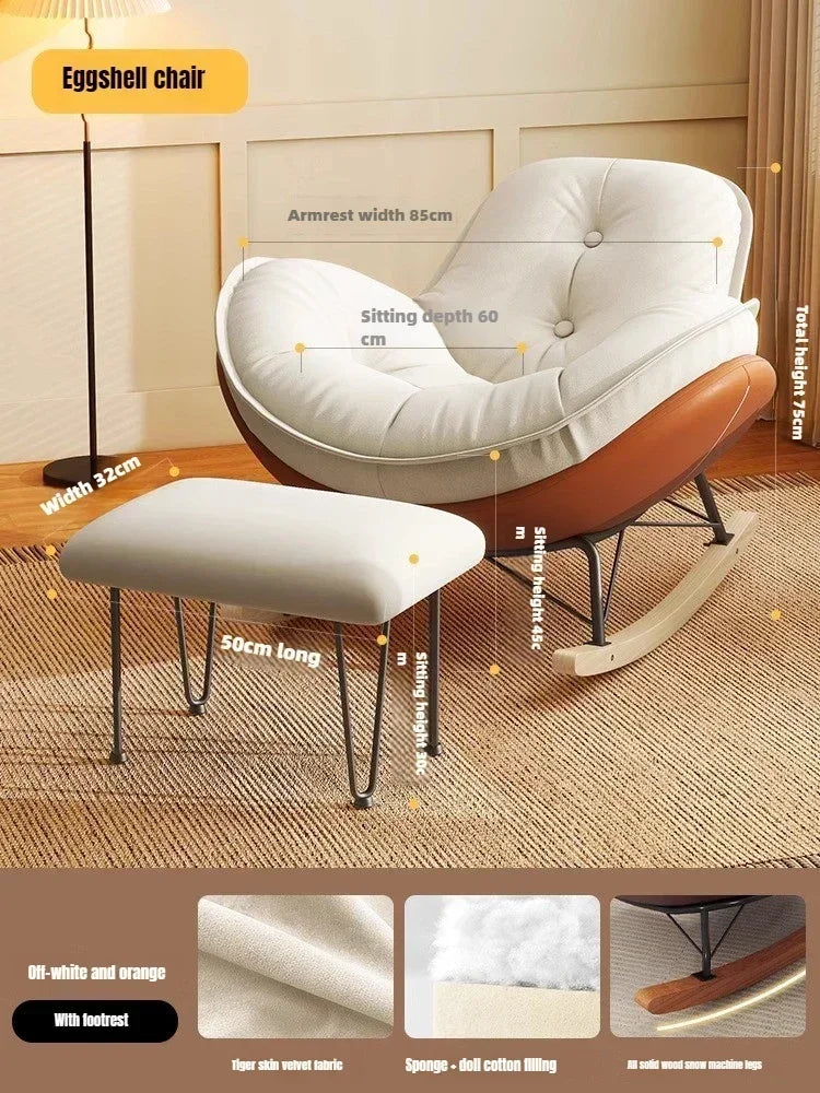 Lazy Sofa, Single Rocking Chair, Lounge Chair, Adult Honeycomb Chair, Balcony, Home Use,internet Celebrity,leisure Rocking Chair